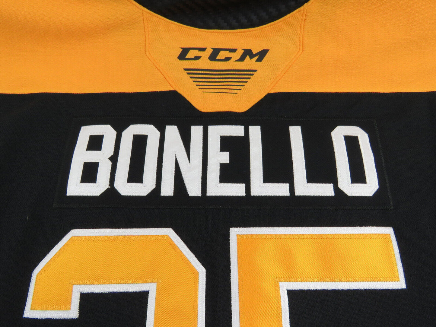 CCM Kingston Frontenacs OHL Pro Stock Game Worn Hockey Jersey 58 GOALIE Bonello