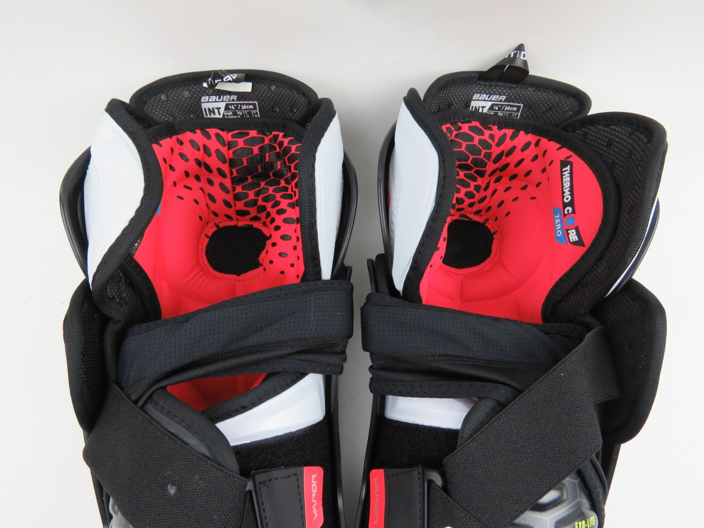 Bauer Vapor HyperLite NHL Pro Stock Hockey Protective Shin Pads Senior Size 14"
