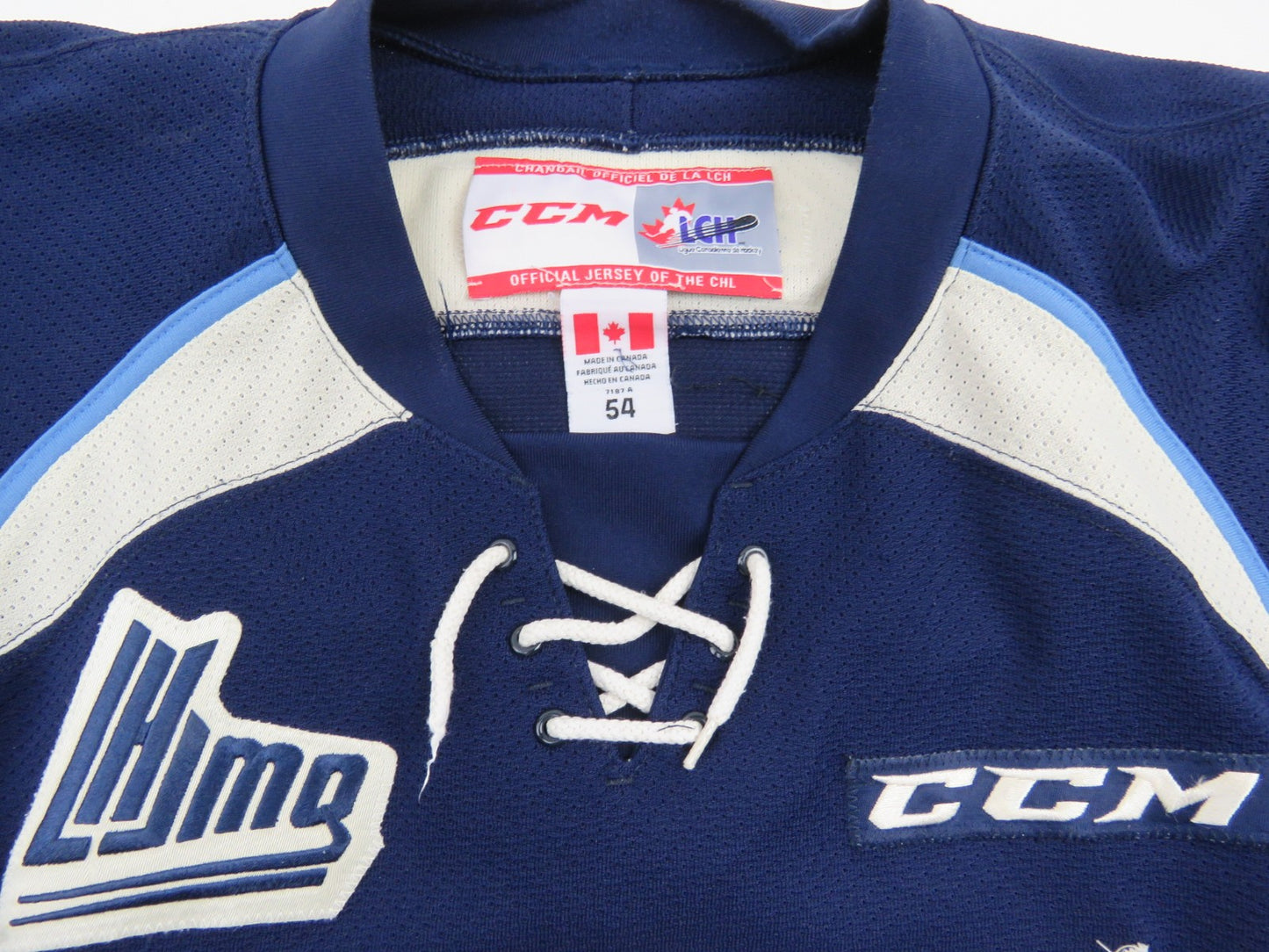 CCM Sherbrooke Phoenix QMJHL Game Worn Authentic Hockey Game Jersey CHL 54 #14