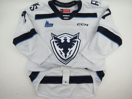 CCM Sherbrooke Phoenix QMJHL Game Worn Hockey Game Jersey CHL 56 #77 TREMBLAY