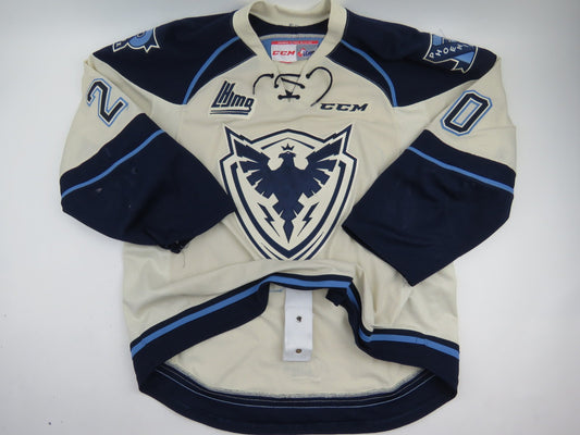 CCM Sherbrooke Phoenix QMJHL Game Worn Authentic Hockey Game Jersey CHL 56 #20