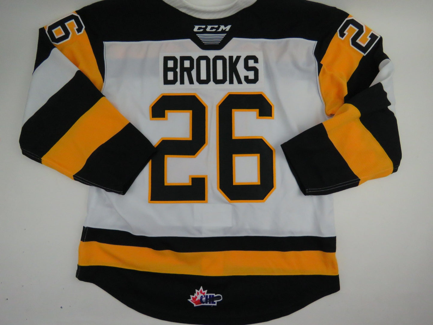 CCM Kingston Frontenacs OHL Pro Stock Game Worn Hockey Jersey #26 BROOKS Size 54
