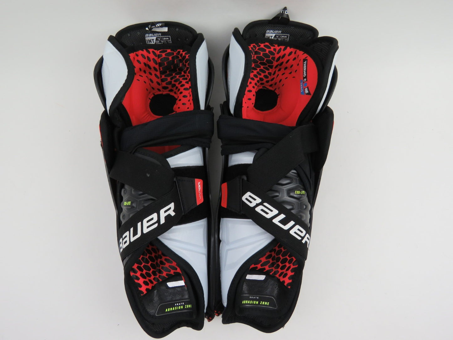 Bauer Vapor HyperLite NHL Pro Stock Hockey Protective Shin Pads Senior Size 14"