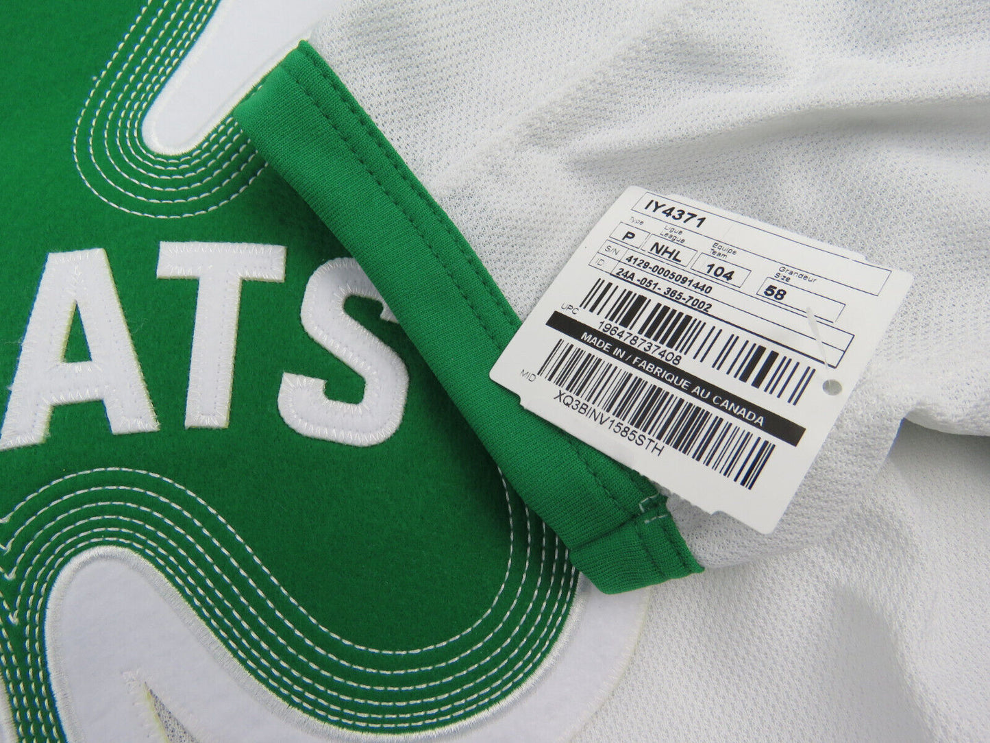 Team Issued Toronto Maple Leafs ST PATS Authentic Pro NHL Hockey Game Jersey 58