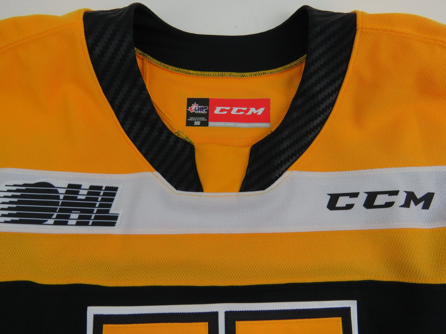 CCM Kingston Frontenacs OHL Pro Stock Game Worn Hockey Jersey SPOONER 58 GOALIE