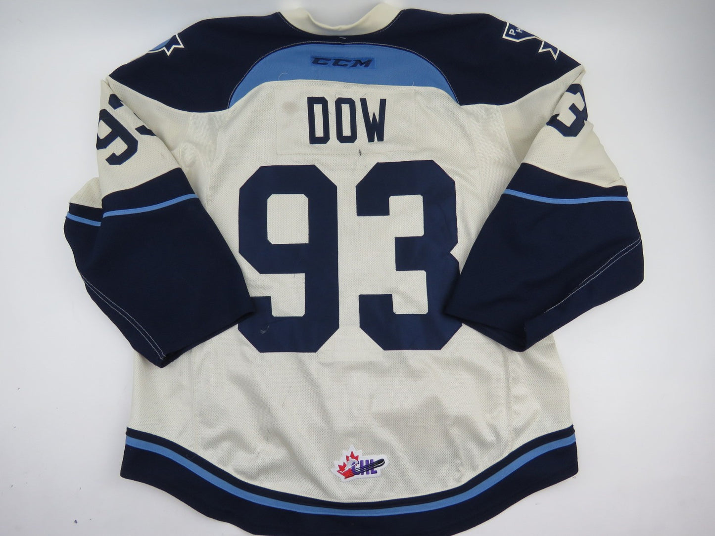 CCM Sherbrooke Phoenix QMJHL Game Worn Authentic Hockey Jersey CHL 54 #93 DOW