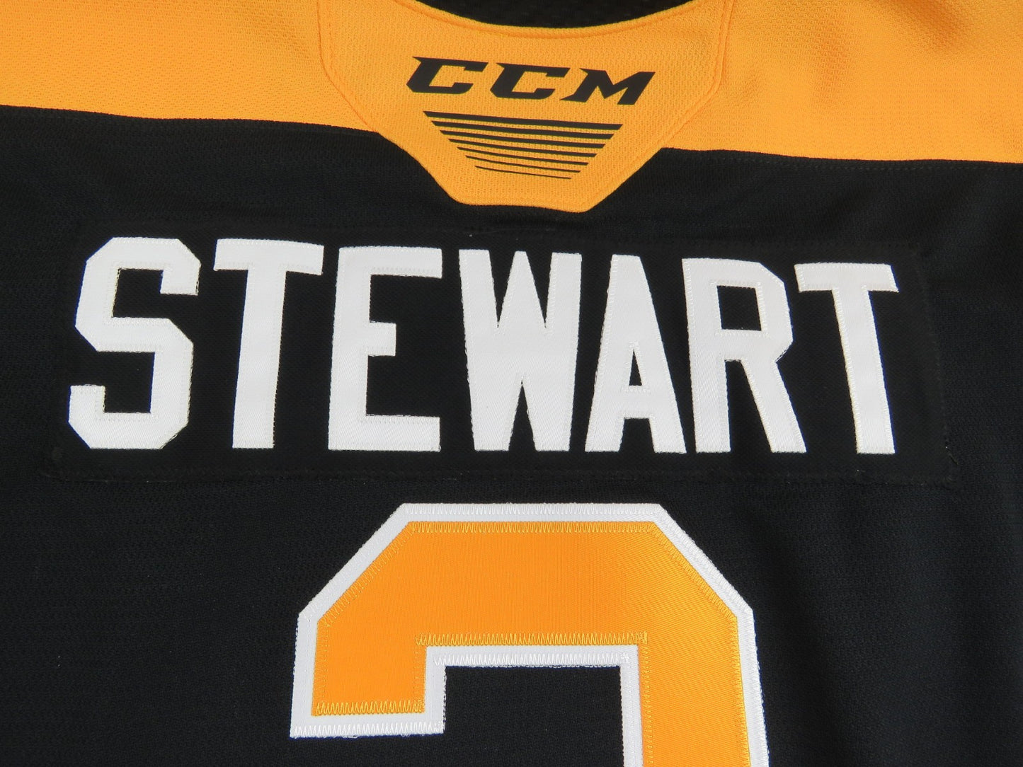 CCM Kingston Frontenacs OHL Pro Stock Game Worn Hockey Jersey #2 STEWART Size 58