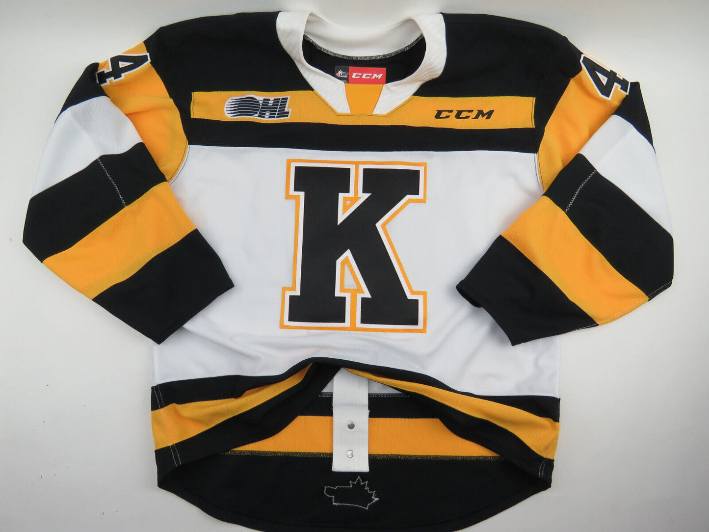 CCM Kingston Frontenacs OHL Pro Stock Game Issued Hockey Jersey Size 56 #4