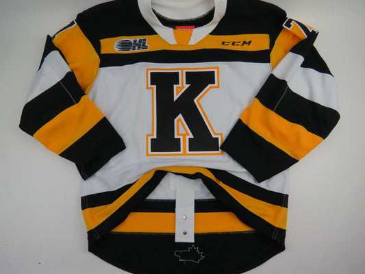 CCM Kingston Frontenacs OHL Pro Stock Game Worn Hockey Jersey #7 COSTANTINO 54