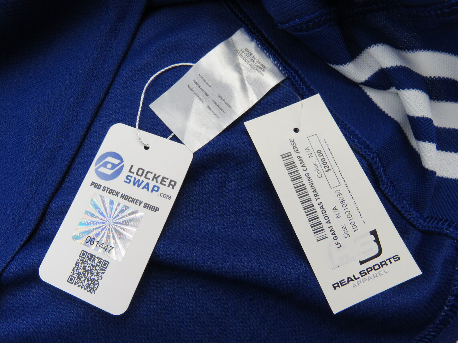 Adidas Toronto Maple Leafs Training Camp #40 Authentic NHL Hockey Jersey Blue 58