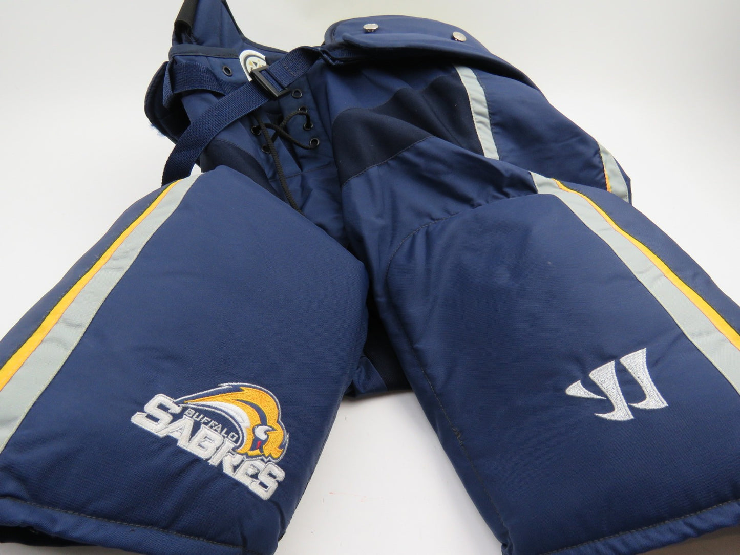 Warrior Hustler Buffalo Sabres NHL Pro Stock Ice Hockey Player Pants Large MiC