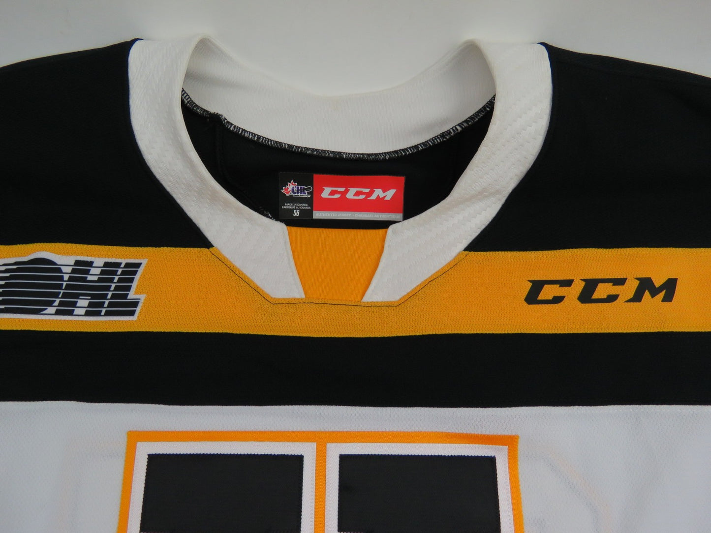 CCM Kingston Frontenacs OHL Pro Stock Game Worn Hockey Jersey #27 EDMONDS Sz. 56