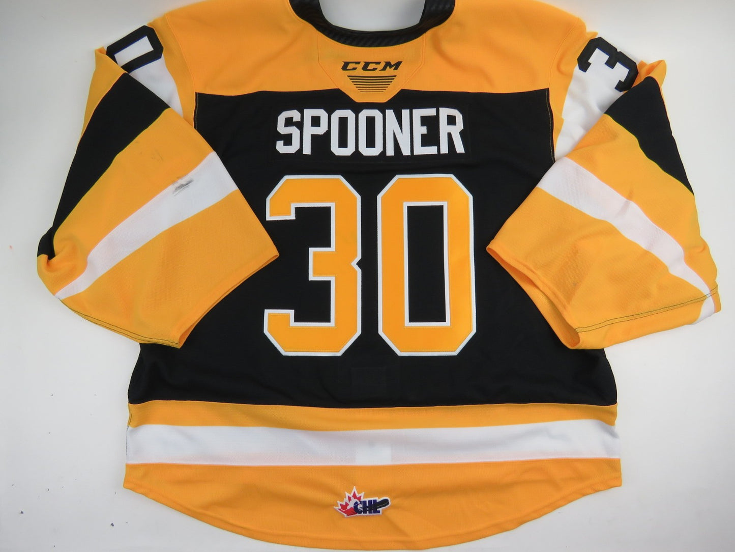 CCM Kingston Frontenacs OHL Pro Stock Game Worn Hockey Jersey SPOONER 58 GOALIE