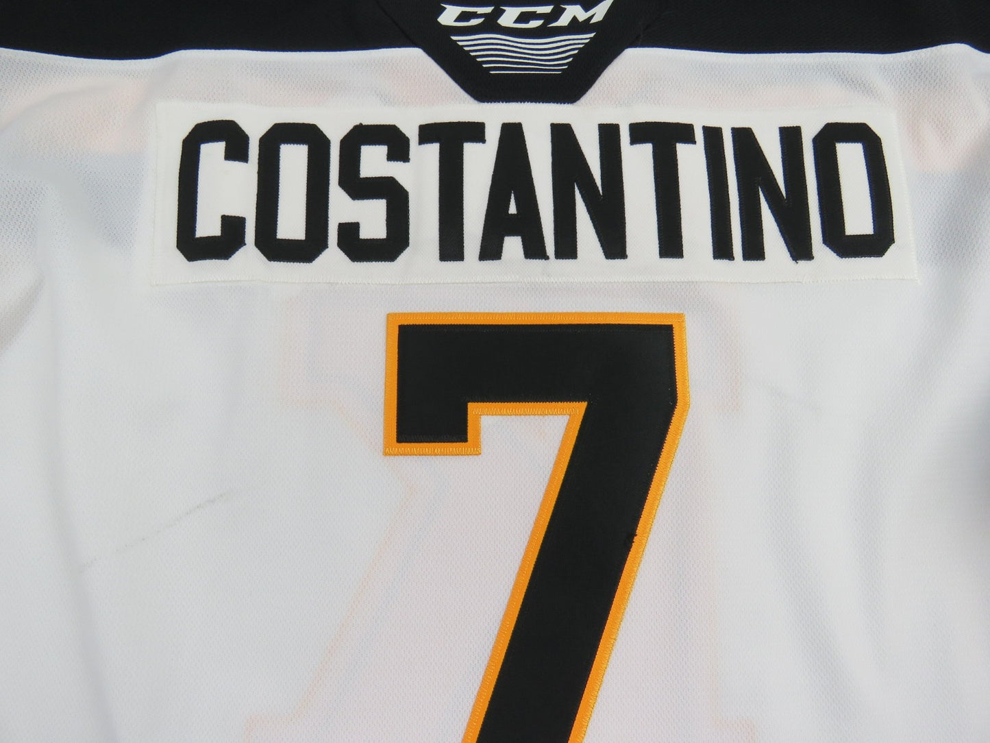 CCM Kingston Frontenacs OHL Pro Stock Game Worn Hockey Jersey #7 COSTANTINO 54