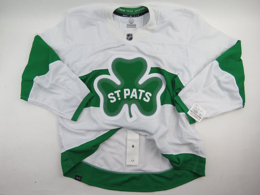 Team Issued Toronto Maple Leafs ST PATS Authentic Pro NHL Hockey Game Jersey 58