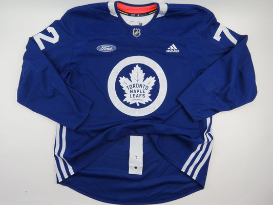 Adidas Toronto Maple Leafs Training Camp #72 Authentic NHL Hockey Jersey Blue 58