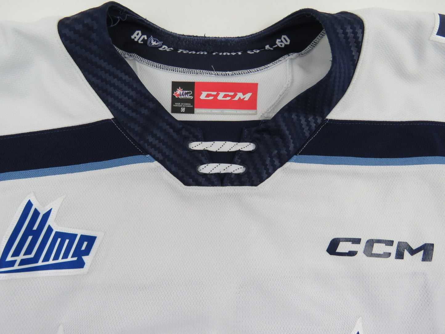 CCM Sherbrooke Phoenix QMJHL Game Worn Hockey Game Jersey CHL 56 #77 TREMBLAY