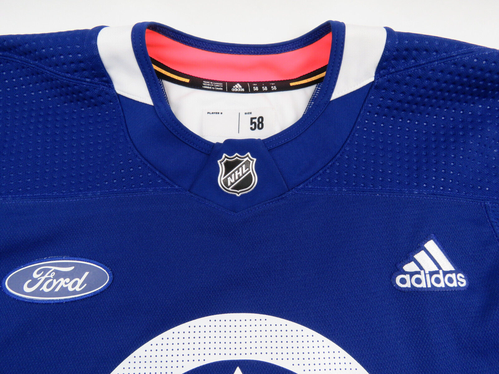 Adidas Toronto Maple Leafs Training Camp #40 Authentic NHL Hockey Jersey Blue 58