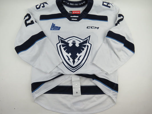 CCM Sherbrooke Phoenix QMJHL Game Worn Hockey Game Jersey CHL 54 #27 GIROUX