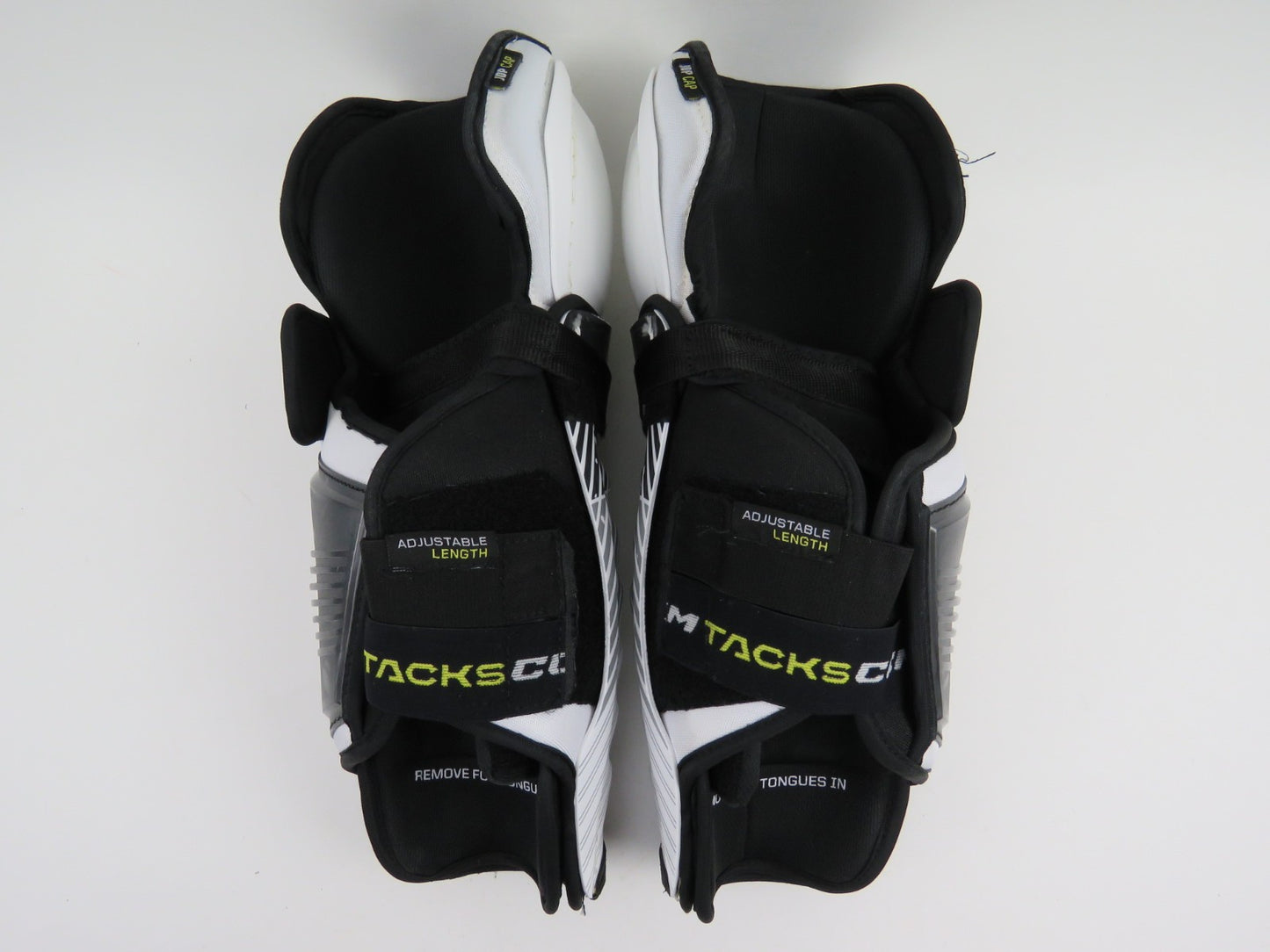 CCM Tacks AS-V PRO NHL Pro Stock Ice Hockey Protective Shin Pads Senior Size 14"