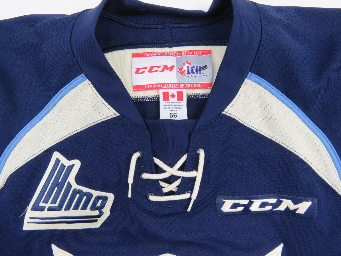 CCM Sherbrooke Phoenix QMJHL Game Worn Authentic Hockey Game Jersey CHL 56 #22