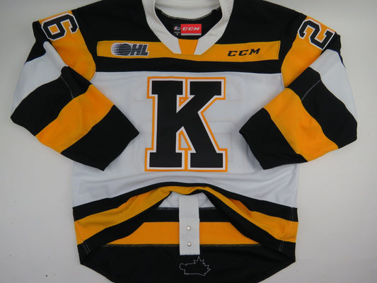 CCM Kingston Frontenacs OHL Pro Stock Game Worn Hockey Jersey #26 BROOKS Size 54