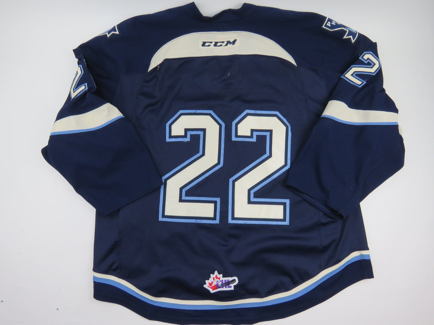 CCM Sherbrooke Phoenix QMJHL Game Worn Authentic Hockey Game Jersey CHL 56 #22