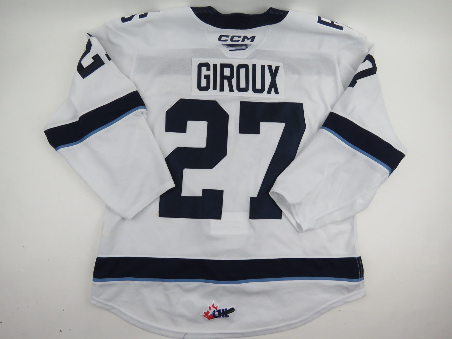 CCM Sherbrooke Phoenix QMJHL Game Worn Hockey Game Jersey CHL 54 #27 GIROUX