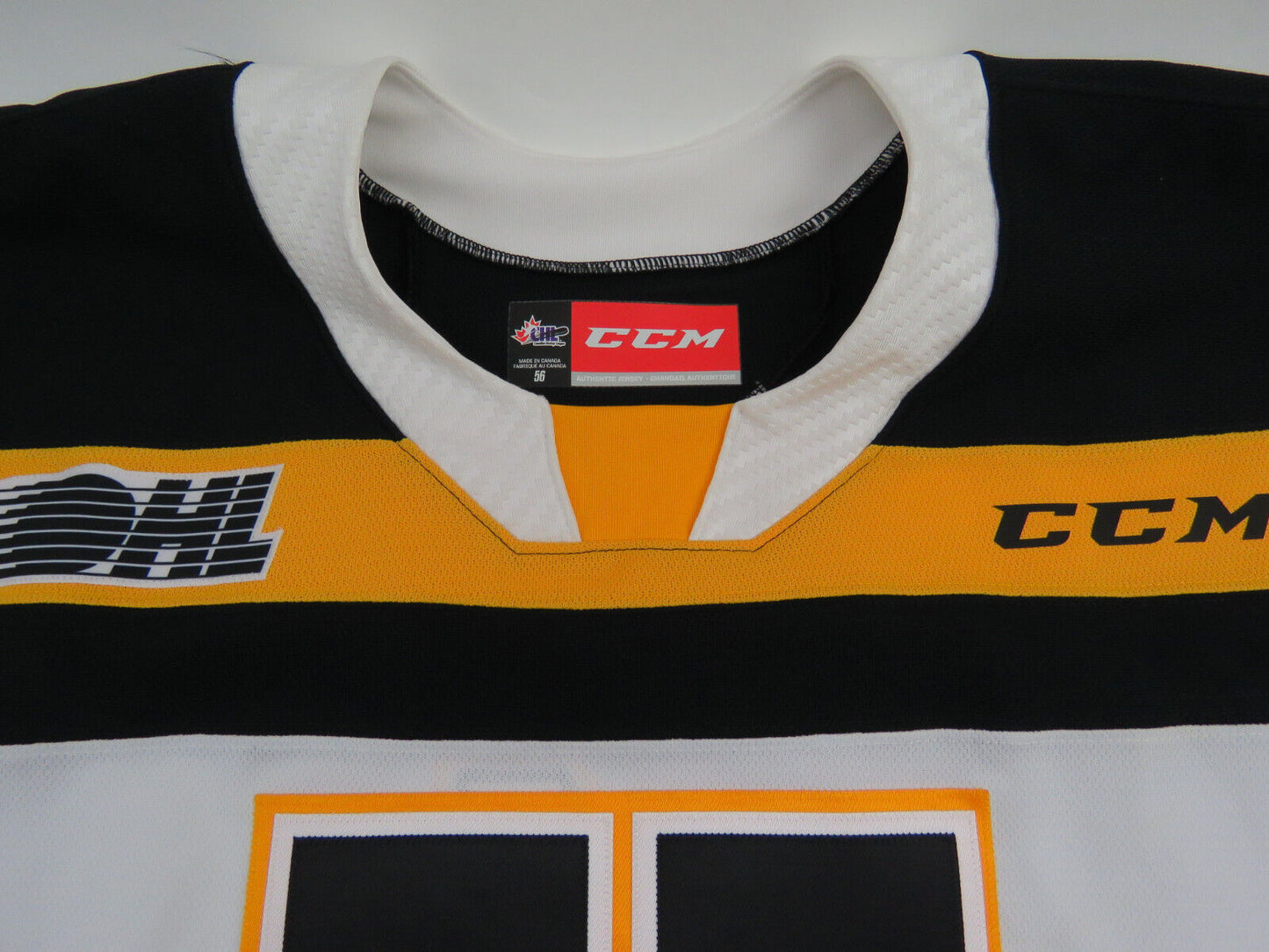 CCM Kingston Frontenacs OHL Pro Stock Game Issued Hockey Jersey Size 56 #4