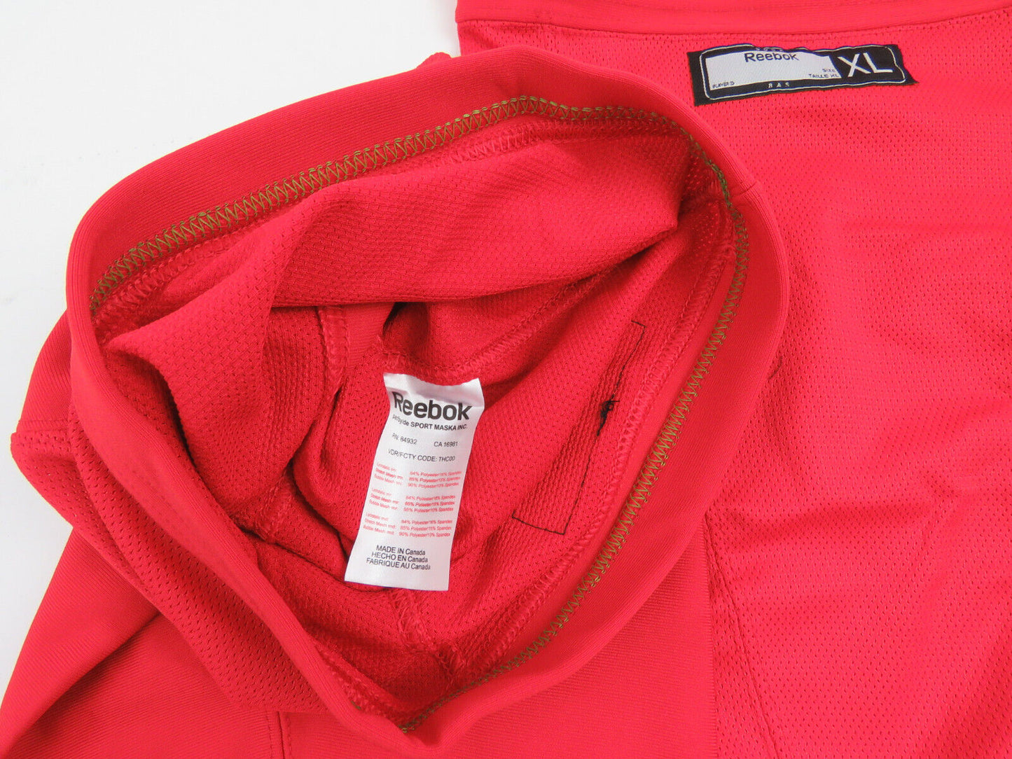 Reebok NHL Pro Stock Ice Hockey Player Practice Socks Senior XL Red