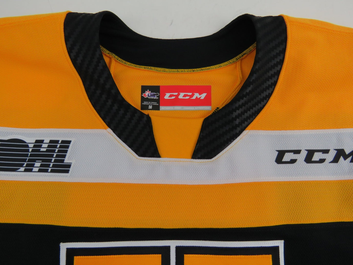 CCM Kingston Frontenacs OHL Pro Stock Game Worn Hockey Jersey #5 HACHE Size 56