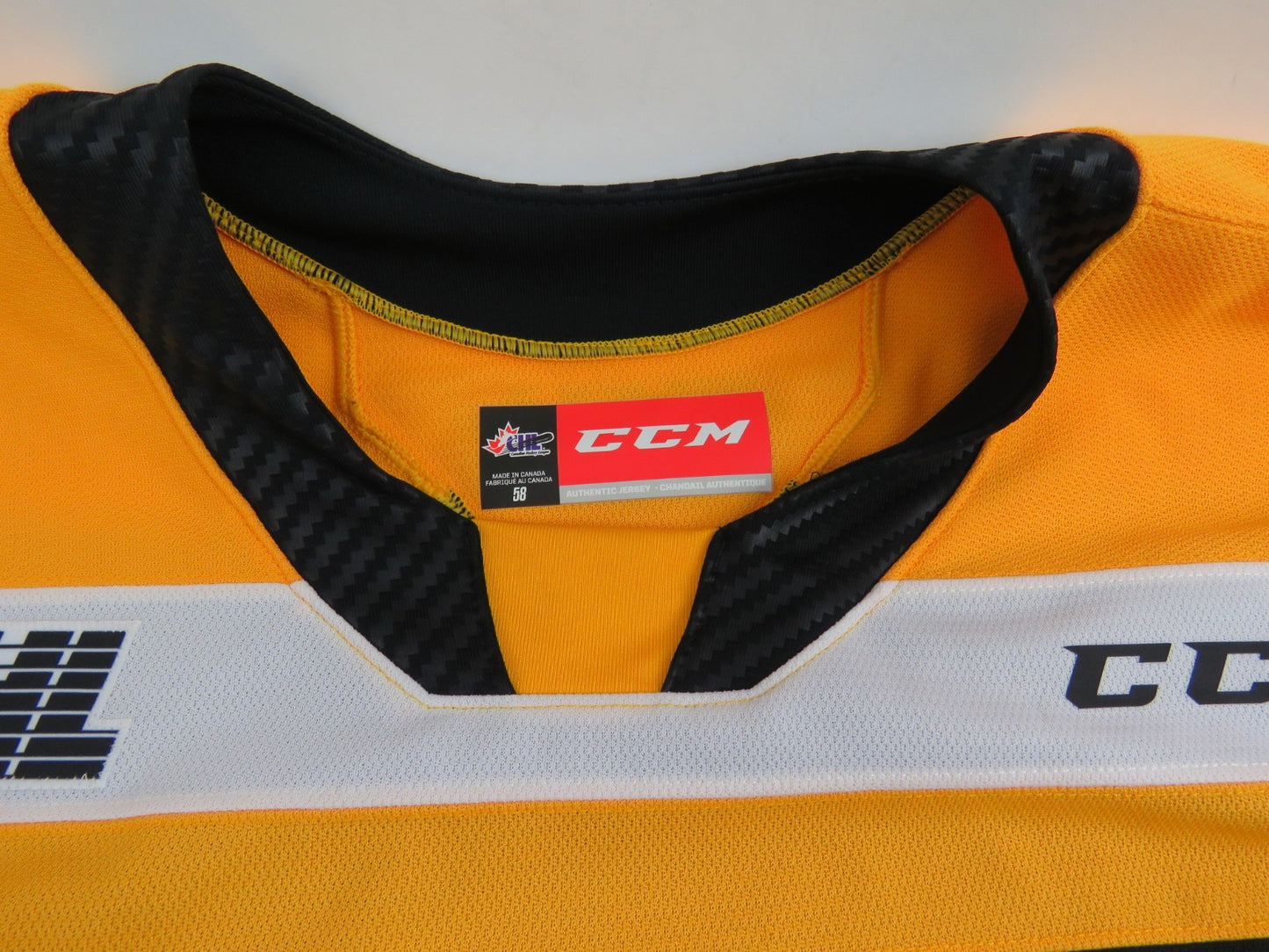 CCM Kingston Frontenacs OHL Pro Stock Game Worn Hockey Jersey #2 STEWART Size 58