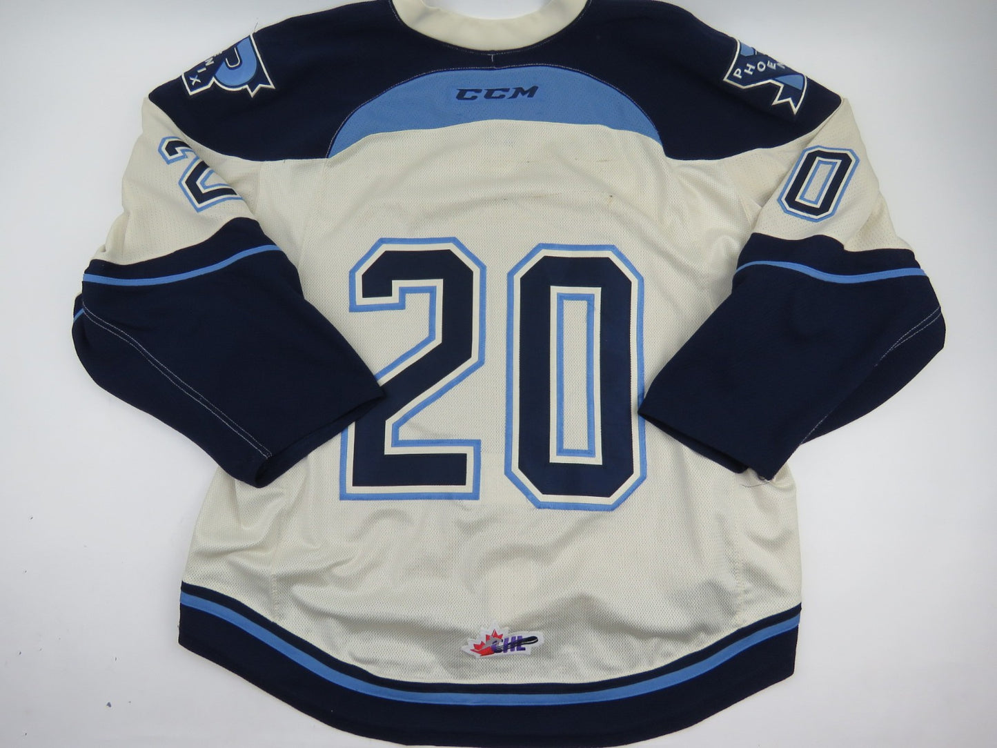 CCM Sherbrooke Phoenix QMJHL Game Worn Authentic Hockey Game Jersey CHL 56 #20