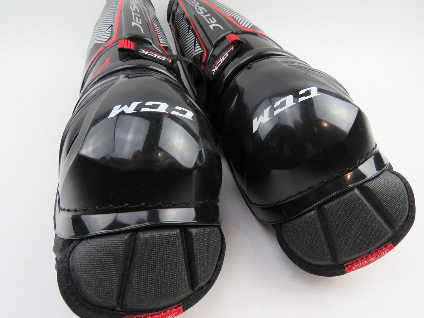 CCM JetSpeed FT1 NHL Pro Stock Ice Hockey Player Shin Pads Protective Senior 16"