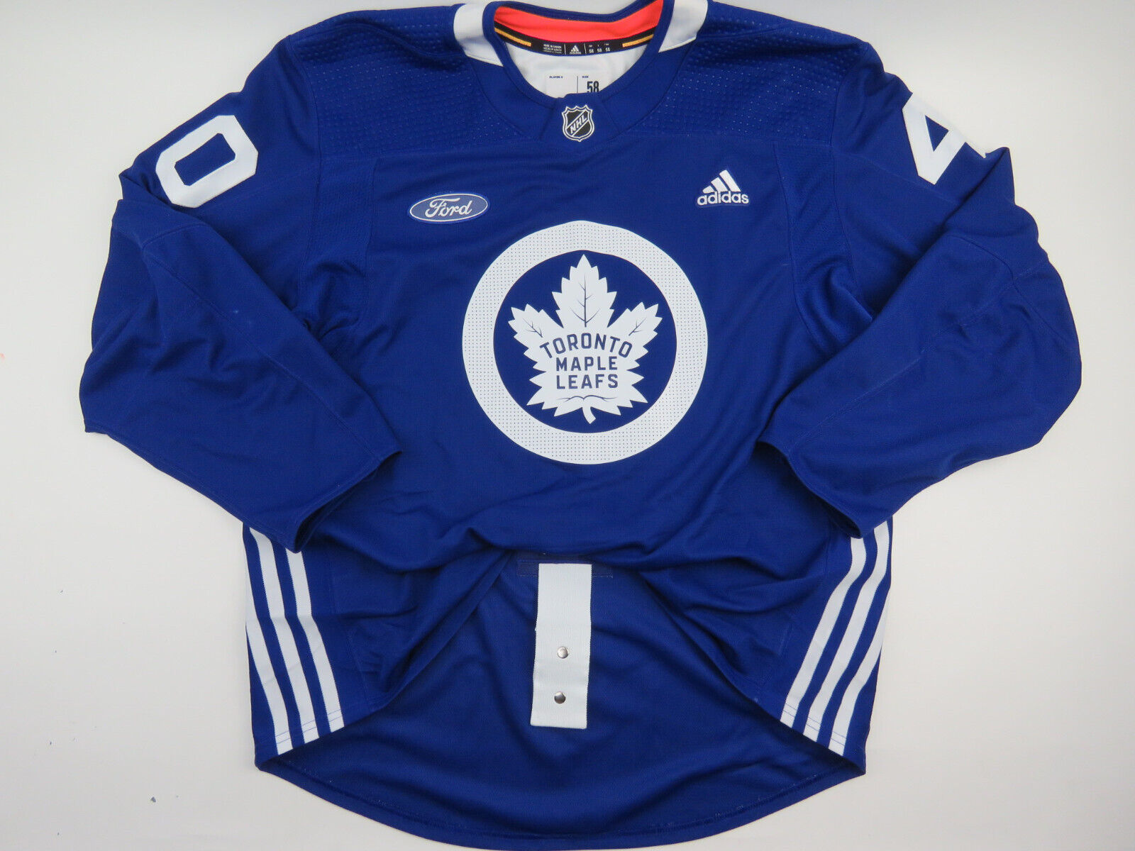 Adidas Toronto Maple Leafs Training Camp #40 Authentic NHL Hockey Jersey Blue 58