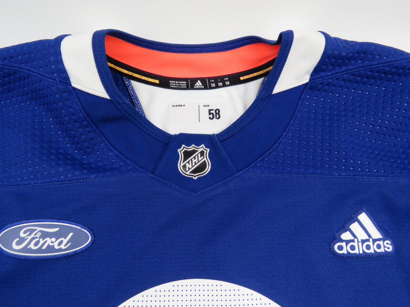 Adidas Toronto Maple Leafs Training Camp #52 Authentic NHL Hockey Jersey Blue 58