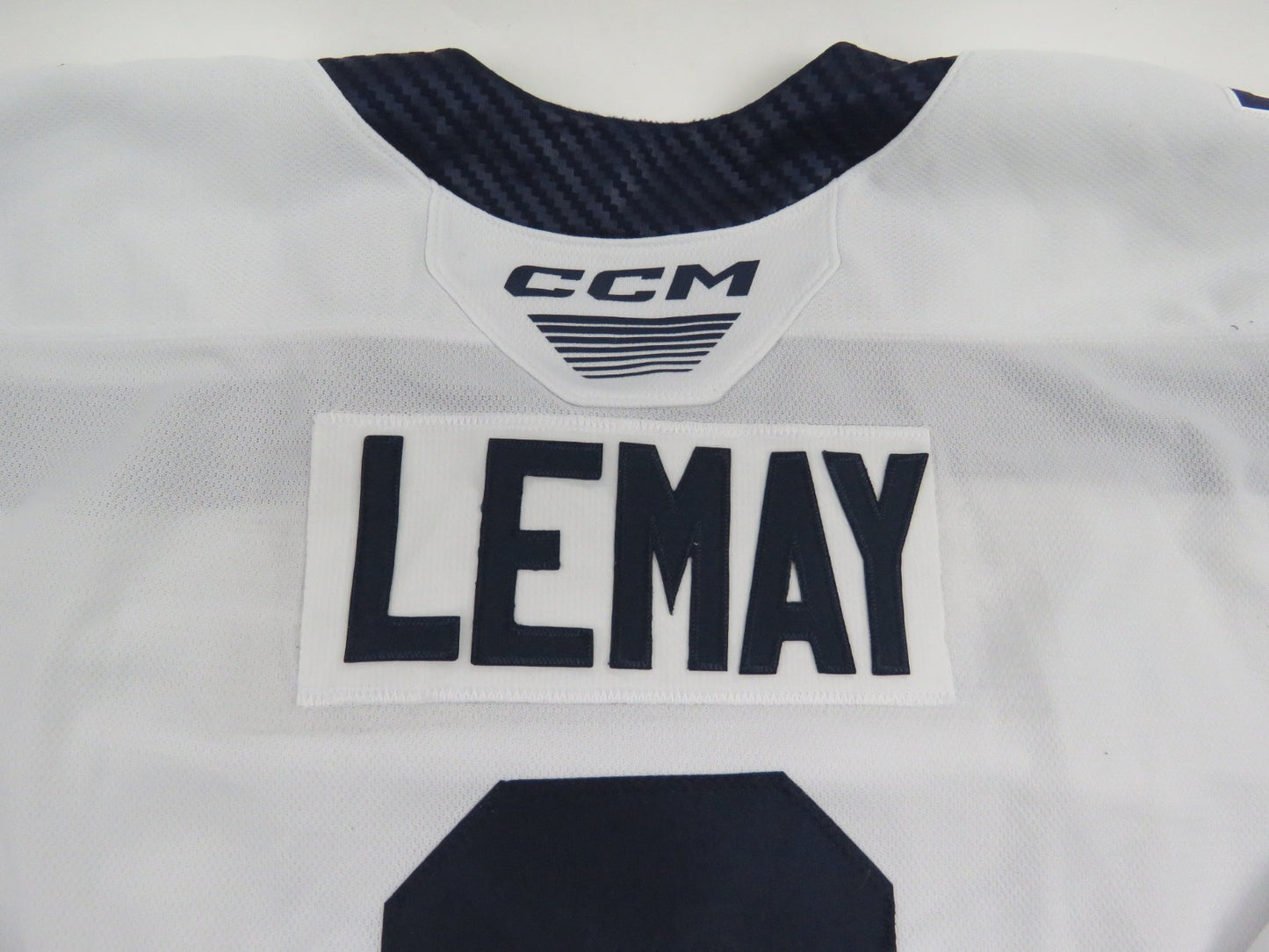 CCM Sherbrooke Phoenix QMJHL Game Worn Hockey Game Jersey CHL 56 #8 LEMAY