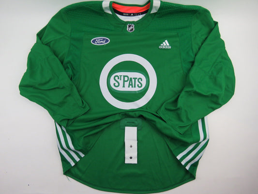 Adidas Toronto Maple Leafs ST PATS Practice Worn Authentic NHL Hockey Jersey 58