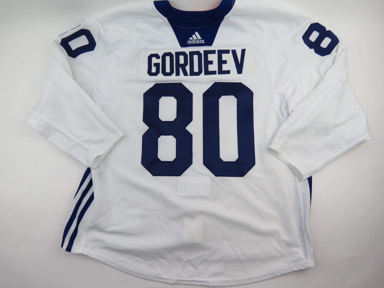Adidas Toronto Maple Leafs Practice Worn Authentic NHL Hockey Jersey #80 Size 58