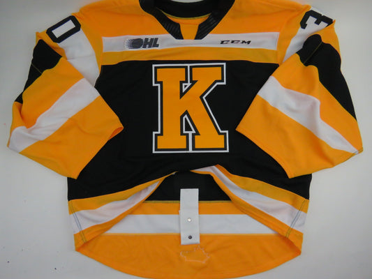CCM Kingston Frontenacs OHL Pro Stock Game Worn Hockey Jersey SPOONER 58 GOALIE