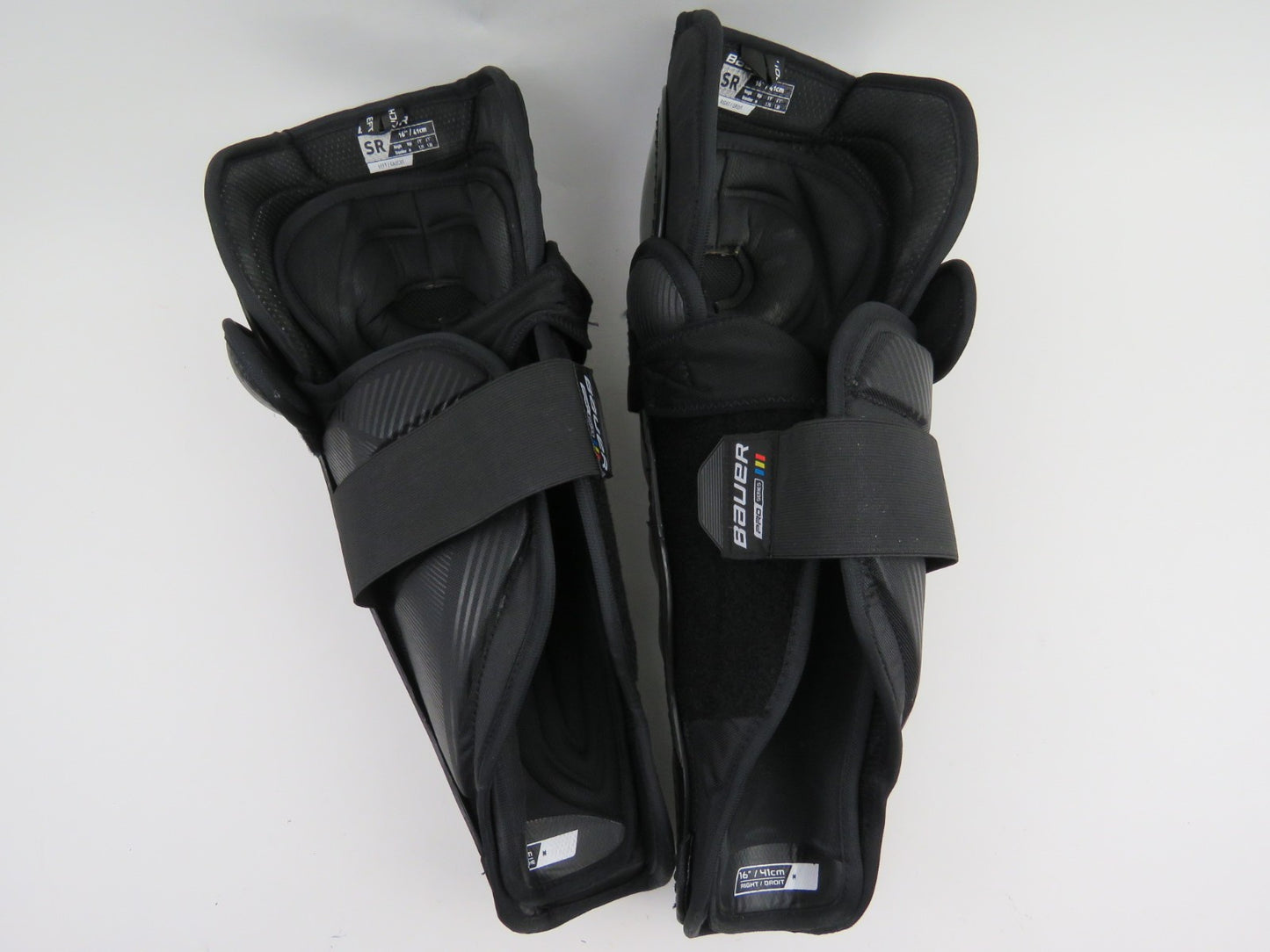 Bauer PRO SERIES NHL Pro Stock Ice Hockey Player Protective Shin Pads Senior 16"