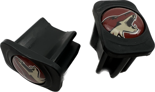 (2 pack) Warrior Phoenix Coyotes NHL Pro Stock Hockey Stick End Cap