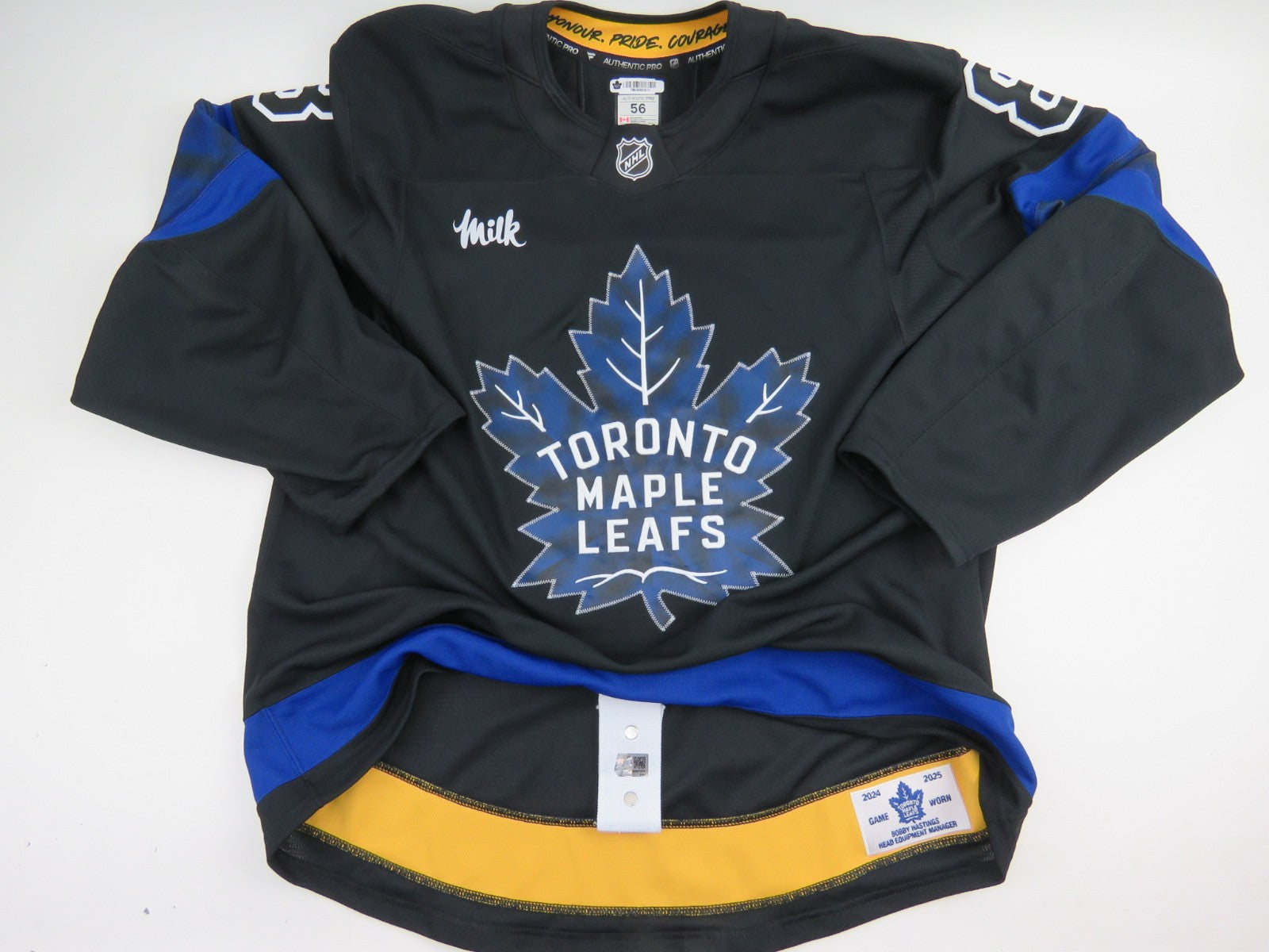 Game Worn Fanatics Toronto Maple Leafs Flipside Next Gen Hockey Jersey TANEV