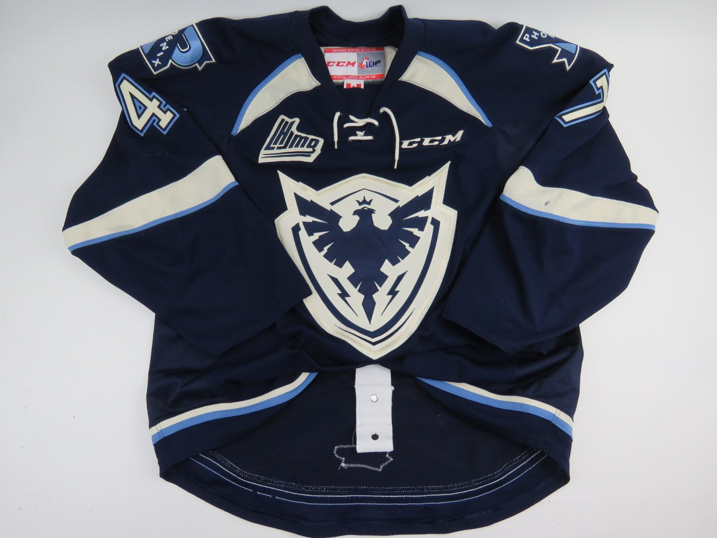CCM Sherbrooke Phoenix QMJHL Game Worn Authentic Hockey Game Jersey CHL 54 #47