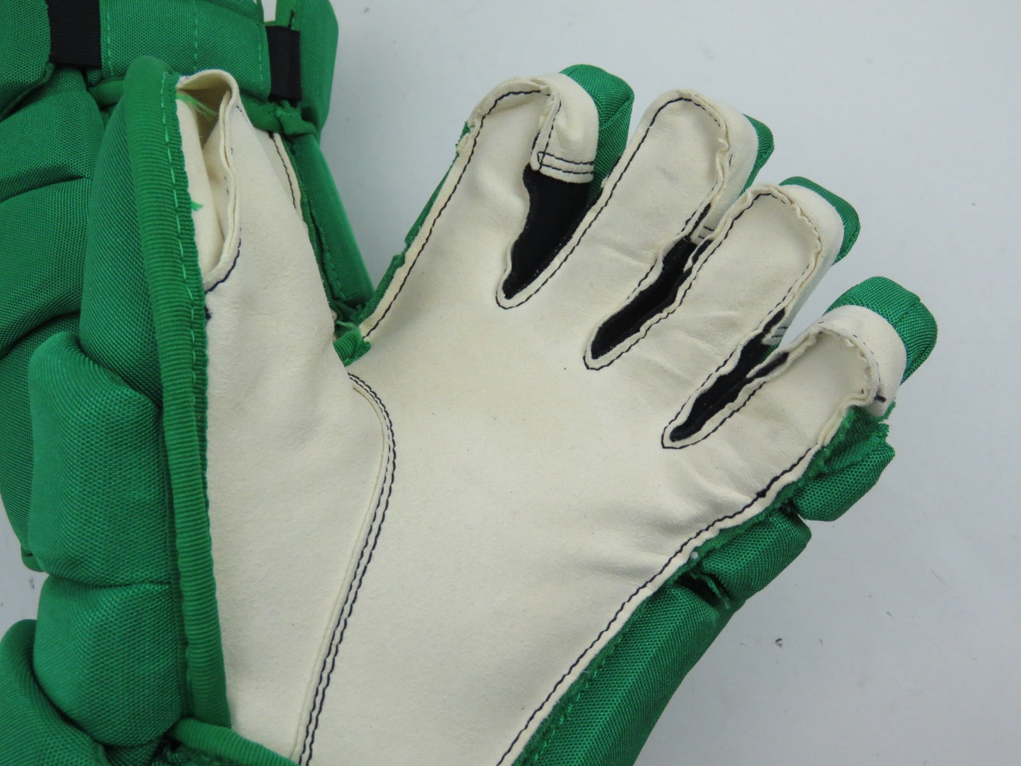 Bauer 1S Green Toronto Maple Leafs 'ST PATS' Pro Stock NHL Hockey Gloves 13"