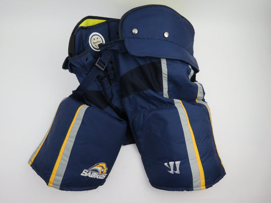 Warrior Hustler Buffalo Sabres NHL Pro Stock Ice Hockey Player Pants Large MiC