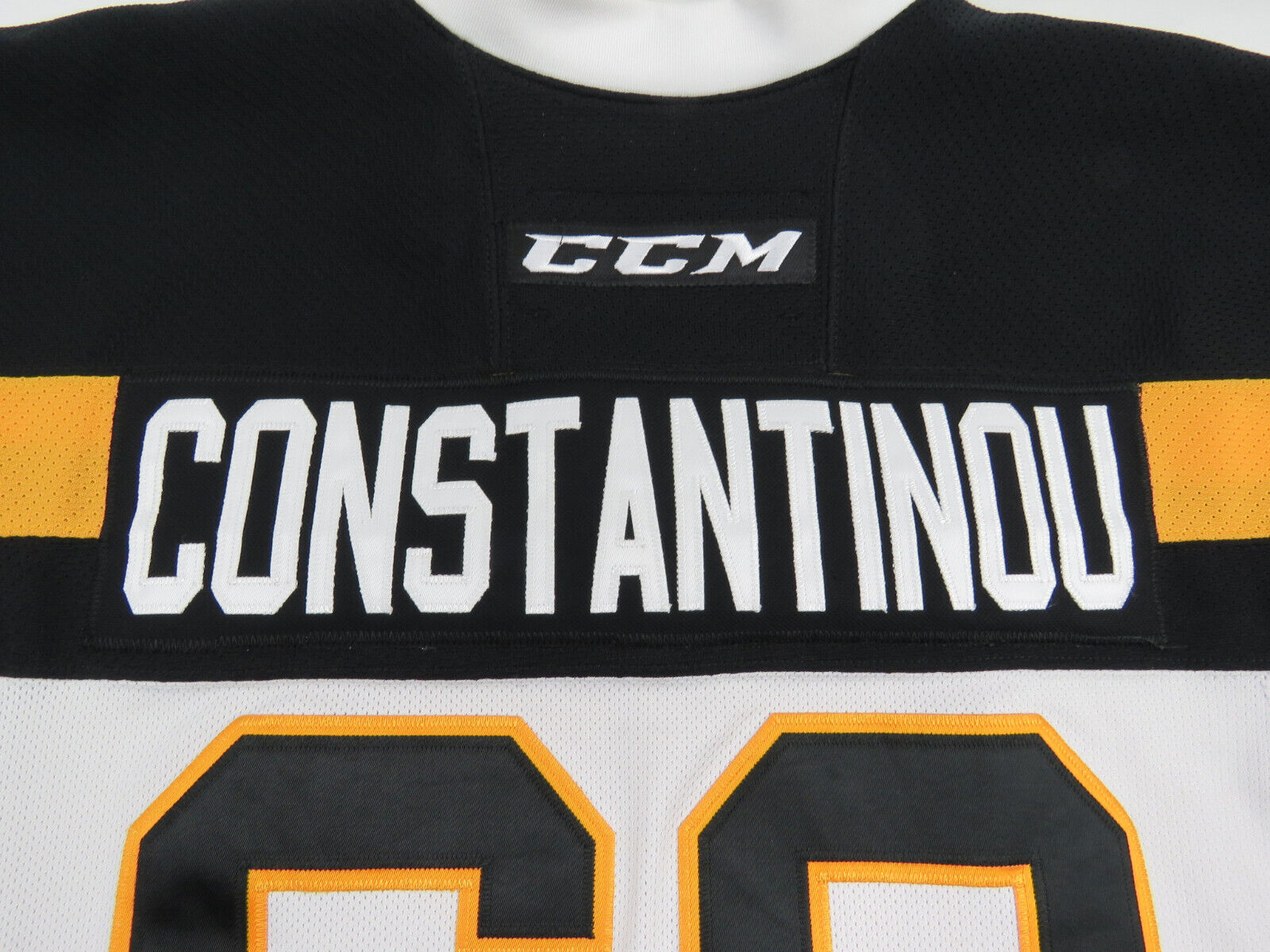 CCM Kingston Frontenacs OHL Pro Stock Game Worn Hockey Jersey 56 CONSTANTINOU