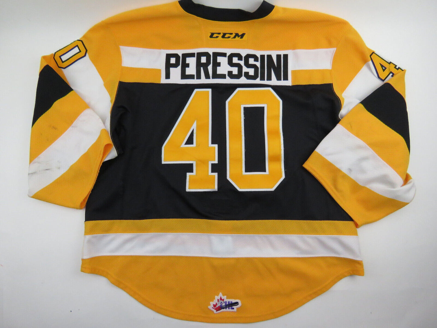 CCM Kingston Frontenacs OHL Pro Stock Game Worn Hockey Jersey GOALIE Peressini