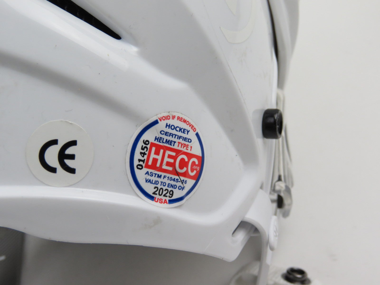 Warrior Covert CF100 Hockey Player Helmet White Senior Large NEW