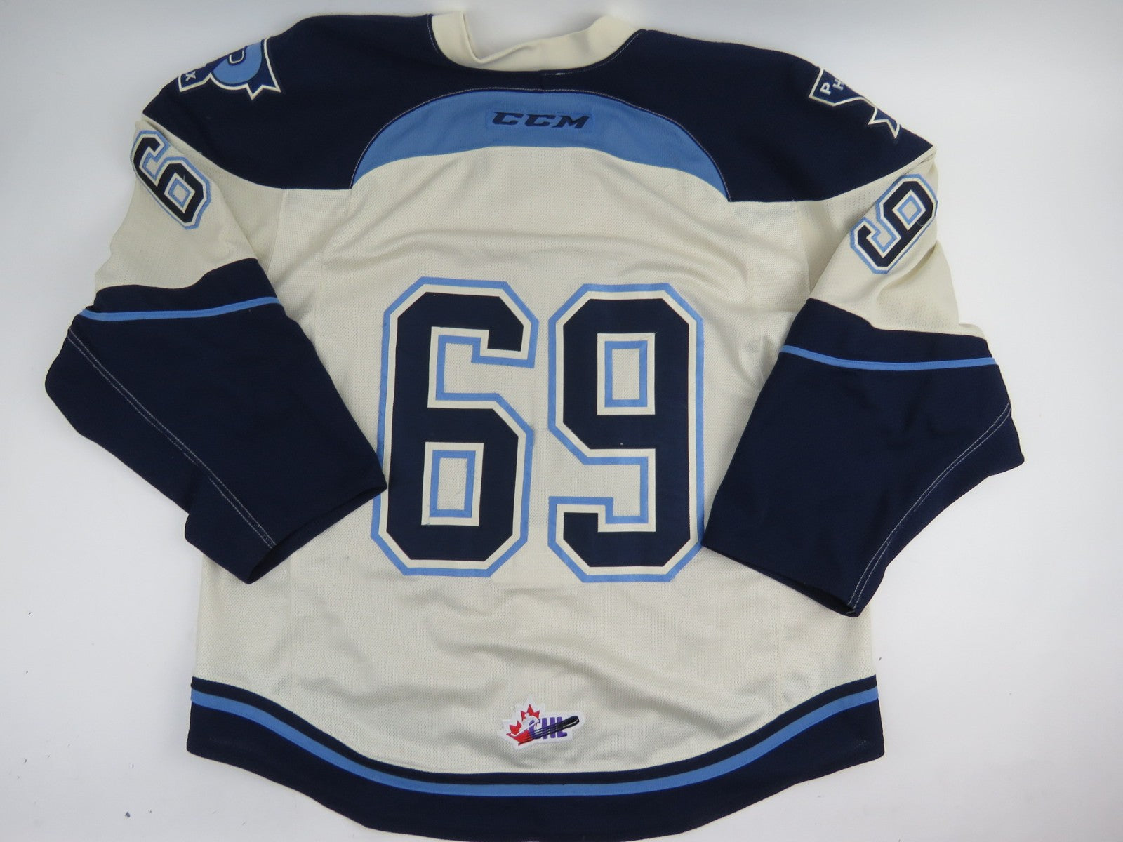 CCM Sherbrooke Phoenix QMJHL Game Worn Authentic Hockey Game Jersey CHL 54 #69